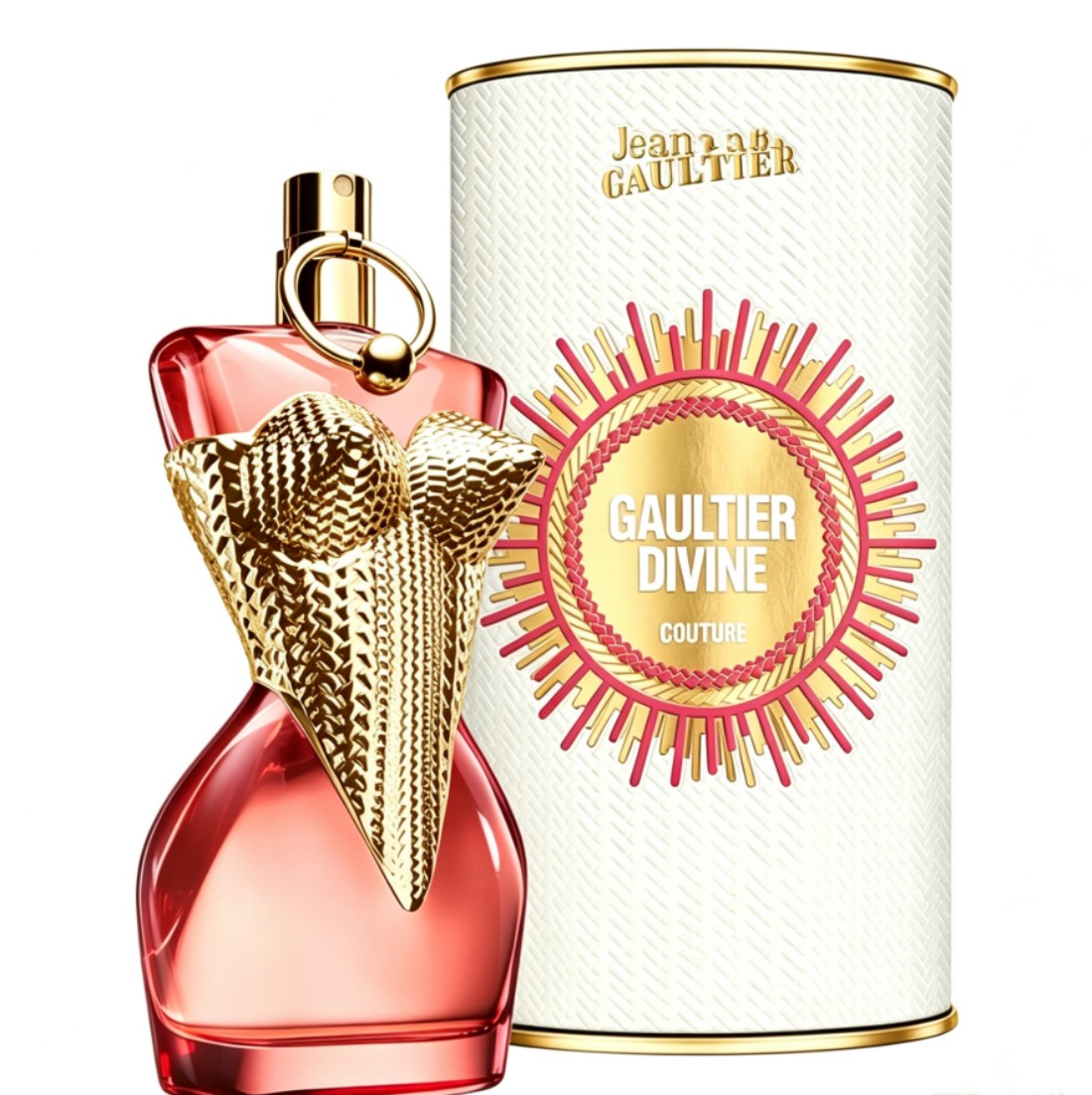 Perfume Alcohol Fragrance - ジャン・ポール・ゴルティエの「ゴルティエ・ディヴァイン・クチュール」スイート＆エレガントな香水スプレー、3.4オンス（100ml）、フルーティーなアンバーの香り、魅力的で持続性のある香りで、様々なシーンに適しており、バレンタインデーやクリスマスの贈り物に最適。