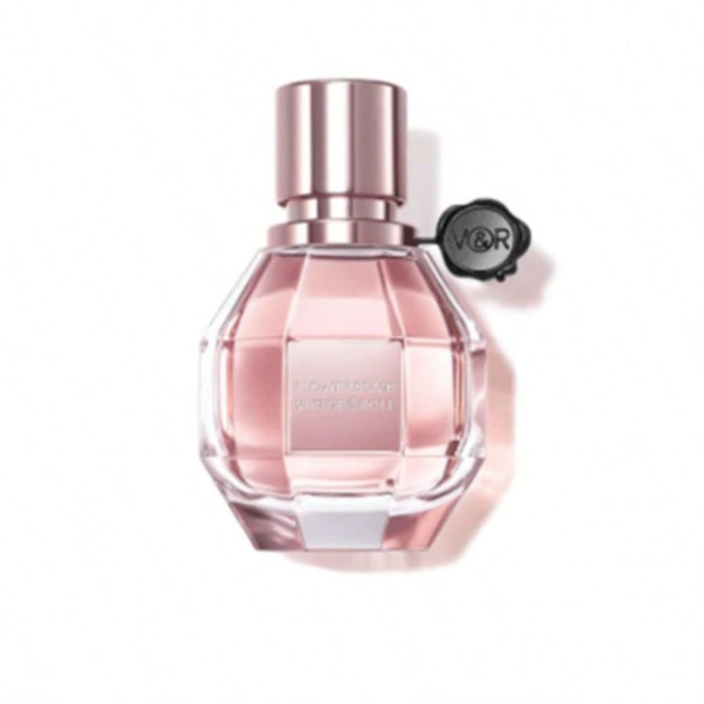 Perfume Alcohol Fragrance - EDP フラワー 女性用香水 100ml、オリエンタルフローラルの香り、EDP（オーデパルファム）、多面カットのローズクォーツ製アートガラスボトル、ローズゴールドのキャップに花のタグ付き。女性のための、ロマンチックでクラシックなフローラル香水。個人用。