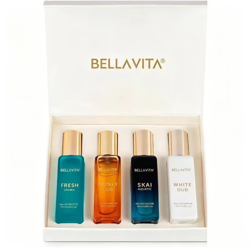 20ml×4本のユニセックスミニ香水セット。持続性の高い、ウ - The Collection Perfume Fragrance のレビューと価格